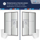 Душевая дверь RGW SV-12B (Прозрачное, 1500) купить  в Сочи