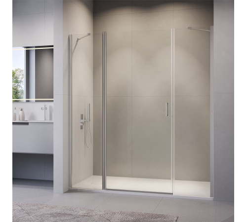 Душевая дверь RGW LE-009 (LE-004 + Z-09+профиль A-14) (Прозрачное, 1800) купить  в Сочи