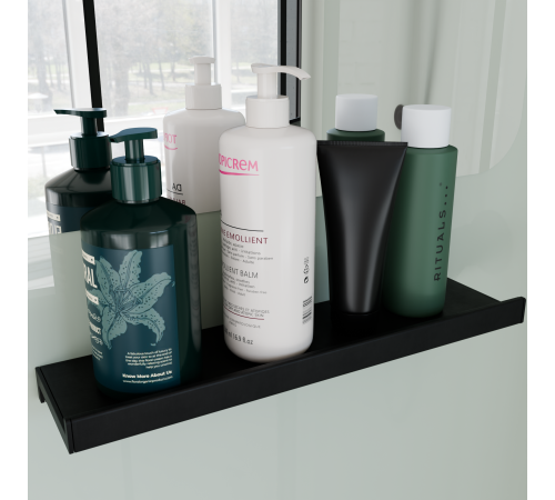 Душевая кабина полукруг, раздвижные двери, стеклянная, профиль чёрный- RGW AN-208B (Прозрачное, 1000x1000) купить  в Сочи