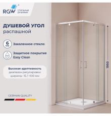 Душевой уголок RGW PA-038 (Прозрачное, 900x900)