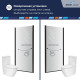 Душевая дверь Dolphin TN-03B (Прозрачное, 900) купить  в Сочи