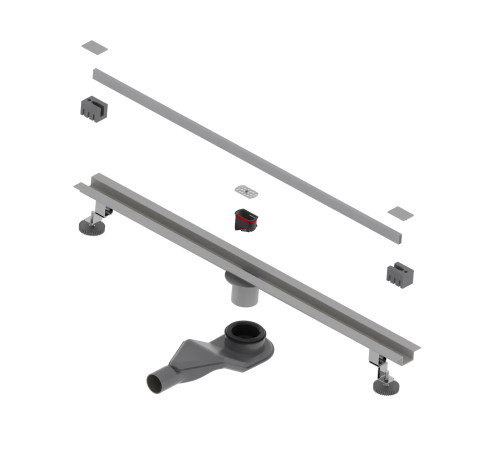 Душевой трап обрезной - SDR-50Gr - серый (600) купить  в Сочи