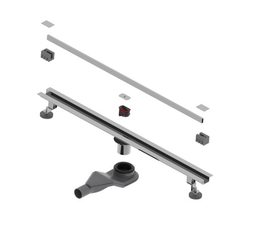 Душевой трап обрезной - SDR-50S - сатин (800) купить  в Сочи