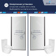 Душевая дверь RGW LE-003Gr (Прозрачное, 800) купить  в Сочи