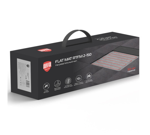 Мат нагревательный Royal Thermo Flat Mat RTFM 2-150-12 с терморегулятором RTS-16 Мат нагревательный Royal Thermo Flat Mat RTFM 2-150-12 с терморегулятором RTS-16