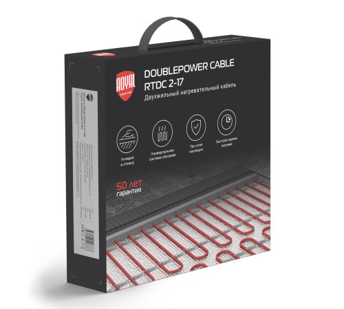 Кабель нагревательный Royal Thermo Doublepower Cable RTDC 2-17-1000 (комплект) купить в Сочи Кабель нагревательный Royal Thermo Doublepower Cable RTDC 2-17-1000 (комплект) купить в Сочи