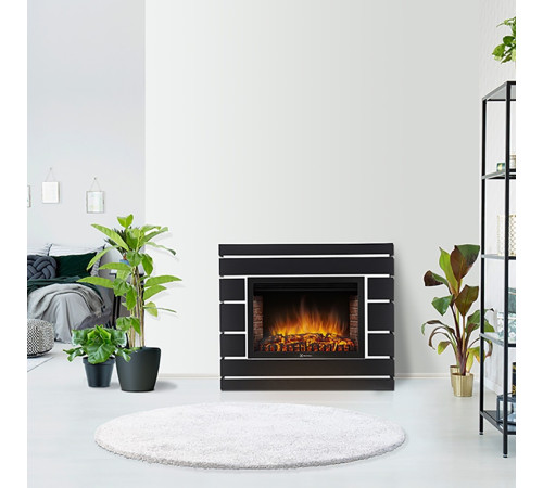 Каминокомплект: Очаг Electrolux EFP/P-3020LS N, портал Moderno 30 шпон чёрный дуб купить в Сочи Каминокомплект: Очаг Electrolux EFP/P-3020LS N, портал Moderno 30 шпон чёрный дуб купить в Сочи