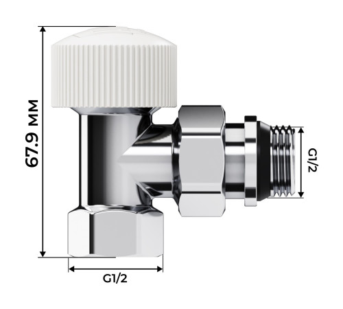 Набор термостатический угловой Royal Thermo Design 1/2"М30х1,5 (Хром) купить  в Сочи Набор термостатический угловой Royal Thermo Design 1/2"М30х1,5 (Хром) купить  в Сочи