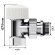 Набор термостатический угловой Royal Thermo Design 1/2"М30х1,5 (Хром) купить  в Сочи