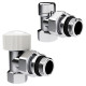 Набор термостатический угловой Royal Thermo Design 1/2"М30х1,5 (Хром) купить  в Сочи