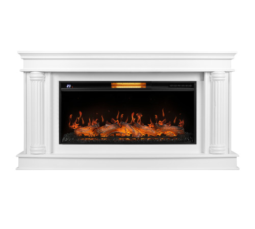 Каминокомплект: Очаг Royal Thermo Aurora RTFP/P-AR40LS, портал Olympia 42/40/36, белый купить  в Сочи Каминокомплект: Очаг Royal Thermo Aurora RTFP/P-AR40LS, портал Olympia 42/40/36, белый купить  в Сочи