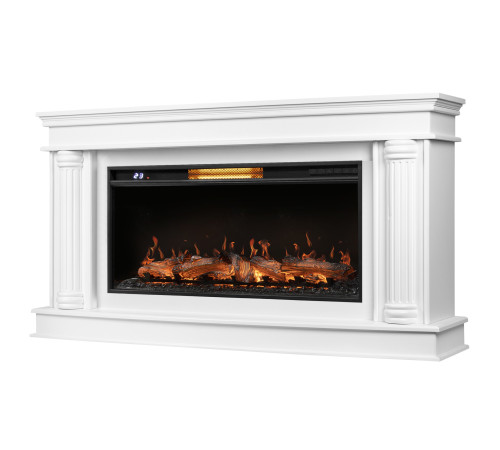 Каминокомплект: Очаг Royal Thermo Aurora RTFP/P-AR40LS, портал Olympia 42/40/36, белый купить  в Сочи Каминокомплект: Очаг Royal Thermo Aurora RTFP/P-AR40LS, портал Olympia 42/40/36, белый купить  в Сочи
