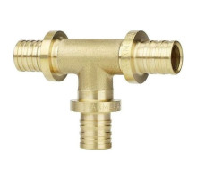 Тройник VARMEGA Slide-fit равносторонний, 16, аксиальный, латунь, VM50411