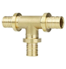 Тройник VARMEGA Slide-fit равносторонний, 16, аксиальный, латунь, VM50411