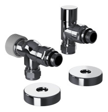 Набор термостатический осевой Royal Thermo Design Pro 15мм М30х1,5 (Хром)