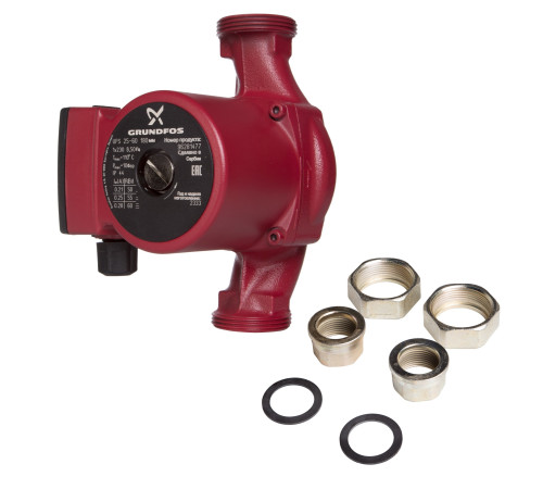 Насос циркуляционный Grundfos UPS 25-60 с гайками купить в Сочи Насос циркуляционный Grundfos UPS 25-60 с гайками купить в Сочи