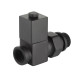 Набор дизайн-вентилей Royal Thermo CUBE, прямой (черный) 1/2" купить  в Сочи