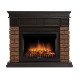 Портал Firelight Bricks Wood 25 камень темный, шпон венге купить в Сочи