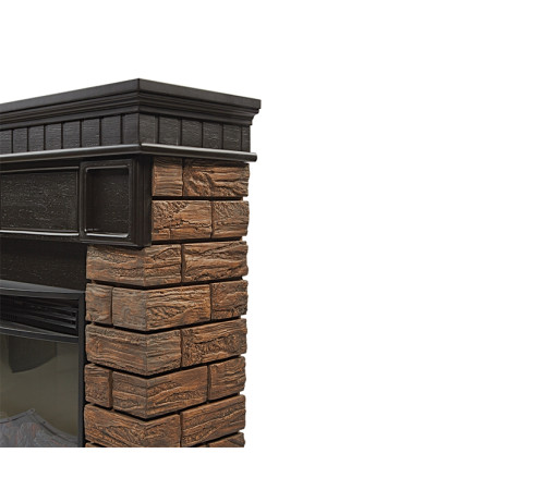 Портал Firelight Bricks Wood 25 камень темный, шпон венге купить в Сочи Портал Firelight Bricks Wood 25 камень темный, шпон венге купить в Сочи