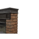 Портал Firelight Bricks Wood 25 камень темный, шпон венге купить в Сочи