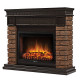 Портал Firelight Bricks Wood 25 камень темный, шпон венге купить в Сочи