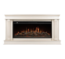 Каминокомплект: Очаг Royal Thermo Aurora RTFP/P-AR40LS, портал Olympia 42/40/36, сл. кость с зол. па