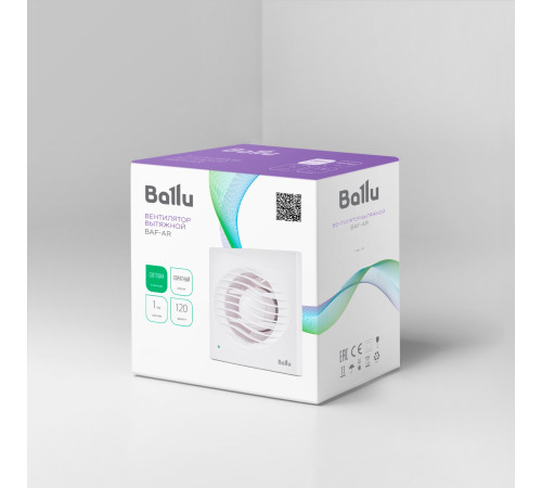 Вентилятор вытяжной Ballu BAF-AR 120 V с обратным клапаном купить в Сочи Вентилятор вытяжной Ballu BAF-AR 120 V с обратным клапаном купить в Сочи