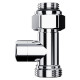 Узел нижнего подключения Royal Thermo Design прямой 1/2"х3/4"EK (хром) купить  в Сочи