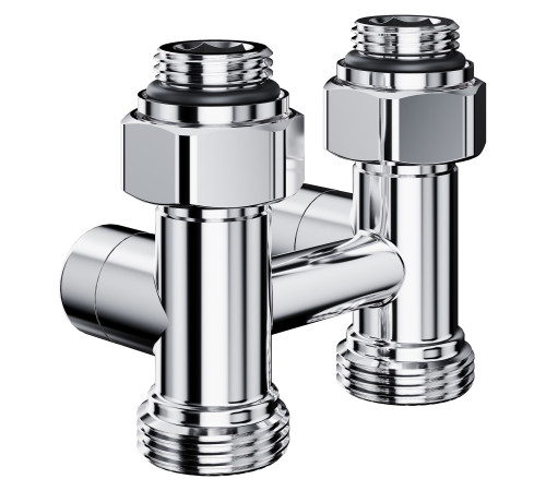Узел нижнего подключения Royal Thermo Design прямой 1/2"х3/4"EK (хром) купить  в Сочи Узел нижнего подключения Royal Thermo Design прямой 1/2"х3/4"EK (хром) купить  в Сочи