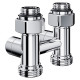 Узел нижнего подключения Royal Thermo Design прямой 1/2"х3/4"EK (хром) купить  в Сочи