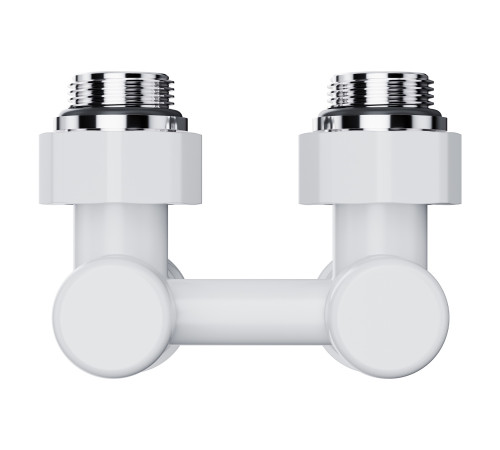 Узел нижнего подключения Royal Thermo Design угловой 1/2"х3/4" EK (белый) купить  в Сочи Узел нижнего подключения Royal Thermo Design угловой 1/2"х3/4" EK (белый) купить  в Сочи