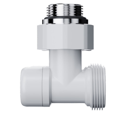 Узел нижнего подключения Royal Thermo Design угловой 1/2"х3/4" EK (белый) купить  в Сочи Узел нижнего подключения Royal Thermo Design угловой 1/2"х3/4" EK (белый) купить  в Сочи