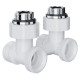 Узел нижнего подключения Royal Thermo Design угловой 1/2"х3/4" EK (белый) купить  в Сочи