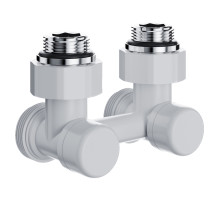 Узел нижнего подключения Royal Thermo Design угловой 1/2"х3/4" EK (белый) Узел нижнего подключения Royal Thermo Design угловой 1/2"х3/4" EK (белый)