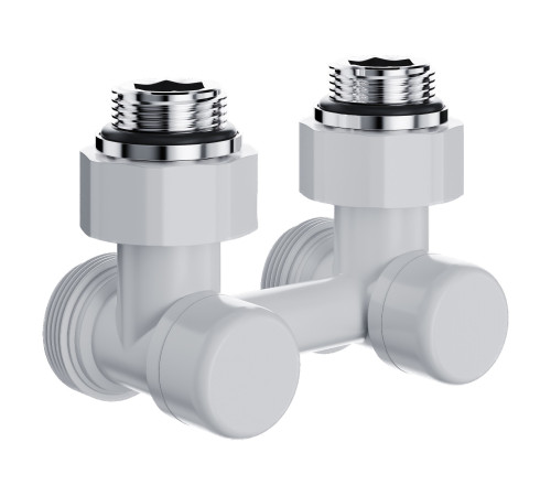 Узел нижнего подключения Royal Thermo Design угловой 1/2"х3/4" EK (белый) купить  в Сочи Узел нижнего подключения Royal Thermo Design угловой 1/2"х3/4" EK (белый) купить  в Сочи