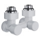 Узел нижнего подключения Royal Thermo Design угловой 1/2"х3/4" EK (белый) купить  в Сочи