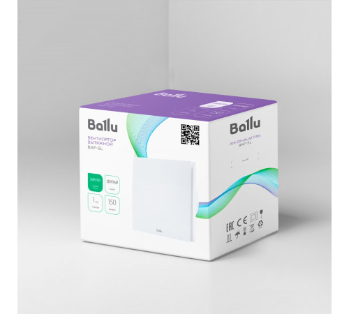 Вентилятор вытяжной Ballu BAF-SL 150 V с обратным клапаном.Высококачественный ABS-пластик не желтеет на протяжении всего времени эксплуатации прибора Вентилятор вытяжной Ballu BAF-SL 150 V с обратным клапаном.Высококачественный ABS-пластик не желтеет на протяжении всего времени эксплуатации прибора
