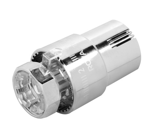 Термоголовка жидкостная Royal Thermo Design М30х1,5 (хром) купить  в Сочи Термоголовка жидкостная Royal Thermo Design М30х1,5 (хром) купить  в Сочи