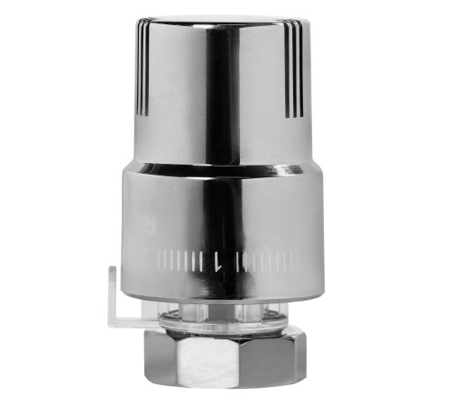 Термоголовка жидкостная Royal Thermo Design М30х1,5 (хром) купить  в Сочи Термоголовка жидкостная Royal Thermo Design М30х1,5 (хром) купить  в Сочи