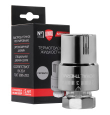 Термоголовка жидкостная Royal Thermo Design М30х1,5 (хром)