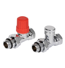 Набор термостатический для радиатора прямой ROYAL THERMO Design 1/2" Click (Хром)