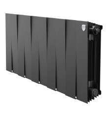 Радиатор биметаллический Royal Thermo PianoForte 300 Чёрный - 10 секц.