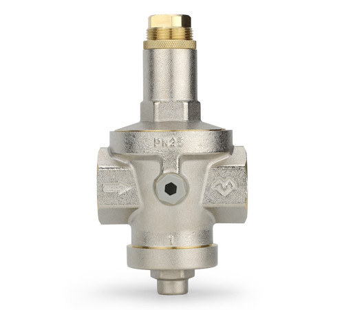 Редуктор давления VARMEGA 1", PN25, мембранный, с присоединением к манометру, VM12803 купить  в Сочи