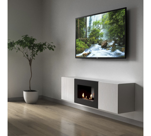 Тумба с биокамином Firelight BFP/P-1400L белая купить в Сочи Тумба с биокамином Firelight BFP/P-1400L белая купить в Сочи