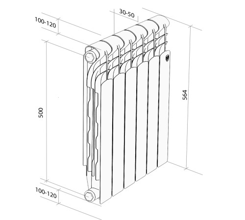 Радиатор Royal Thermo Revolution Bimetall 500 2.0 – 10 секц. купить в Сочи Радиатор Royal Thermo Revolution Bimetall 500 2.0 – 10 секц. купить в Сочи