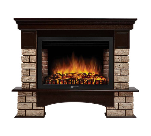 Портал Firelight Forte Wood 30 камень коричневый, шпон темный дуб купить в Сочи Портал Firelight Forte Wood 30 камень коричневый, шпон темный дуб купить в Сочи