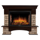 Портал Firelight Forte Wood 30 камень коричневый, шпон темный дуб купить в Сочи