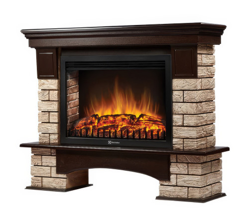 Портал Firelight Forte Wood 30 камень коричневый, шпон темный дуб купить в Сочи Портал Firelight Forte Wood 30 камень коричневый, шпон темный дуб купить в Сочи