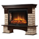 Портал Firelight Forte Wood 30 камень коричневый, шпон темный дуб купить в Сочи