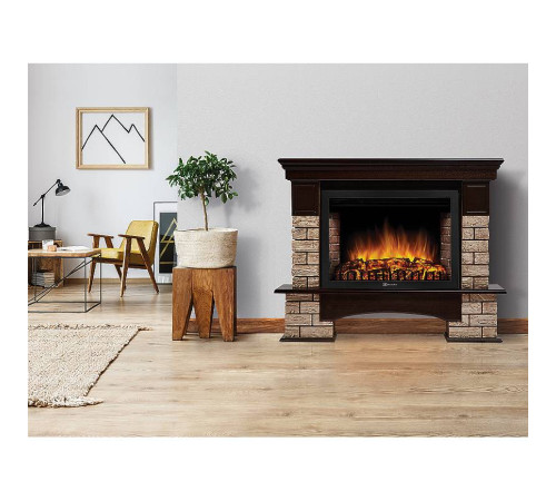 Портал Firelight Forte Wood 30 камень коричневый, шпон темный дуб купить в Сочи Портал Firelight Forte Wood 30 камень коричневый, шпон темный дуб купить в Сочи